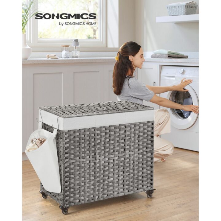 Pesukorv kaanega 160 L 70x36x66cm Pesukorvid