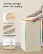 Pesukorv 60×38.5×70.5cm Pesukorvid ja hoiukastid