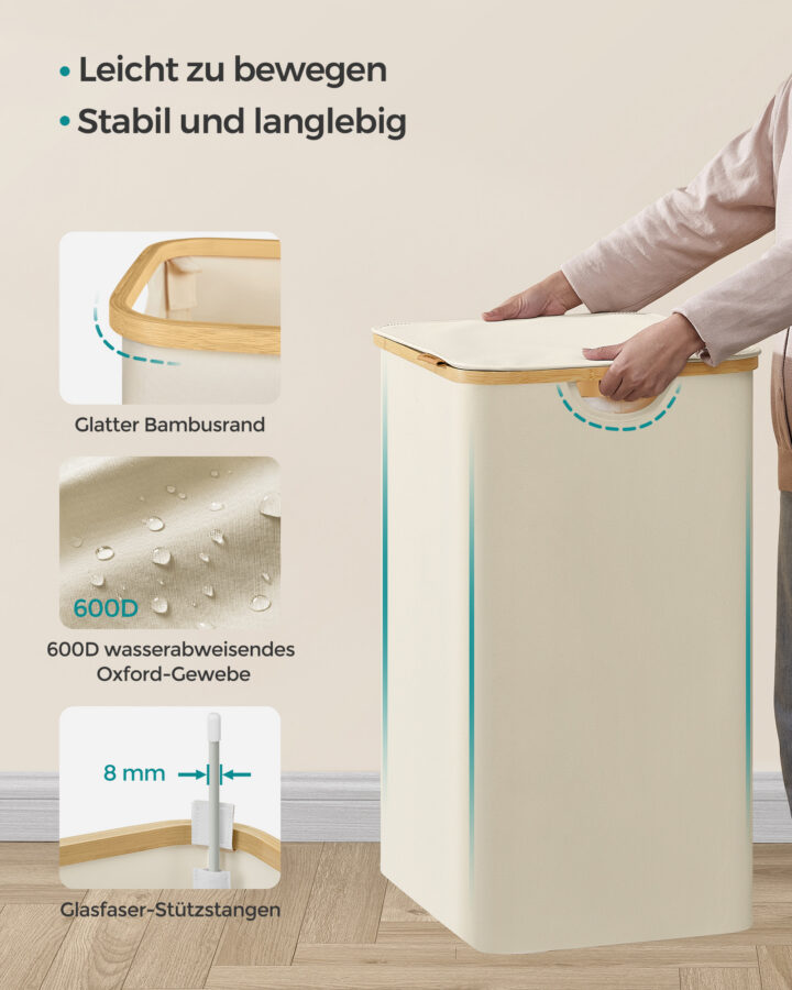Pesukorv 60×38.5×70.5cm Pesukorvid ja hoiukastid