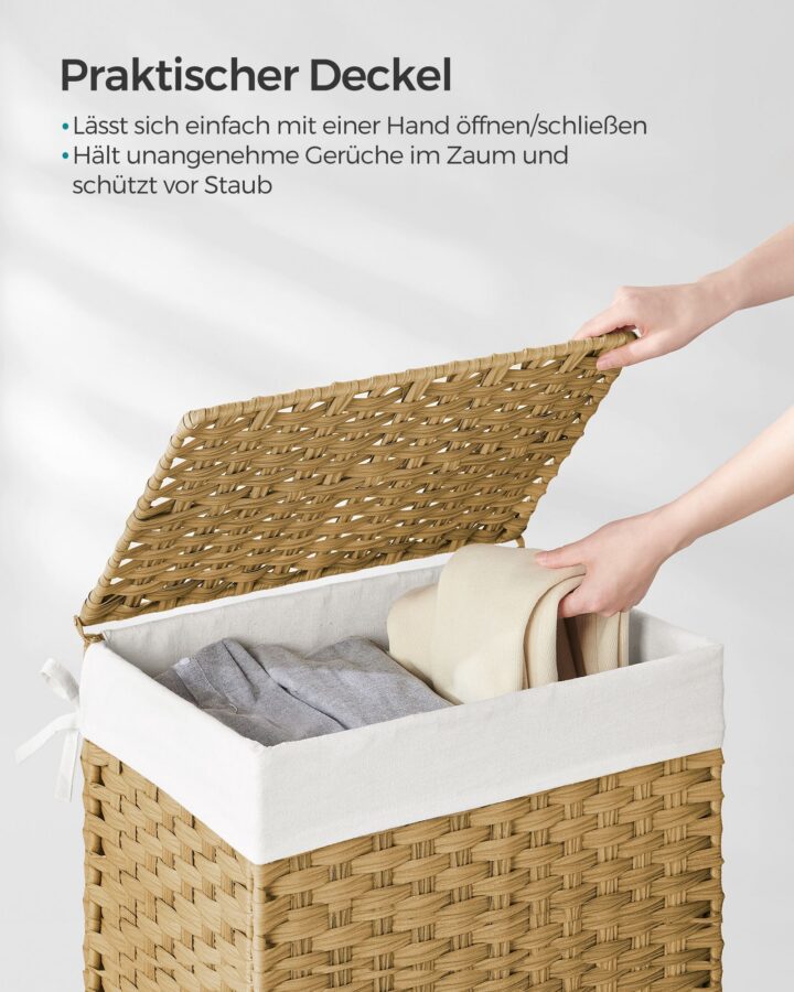 Pesukorv 45.5x32x61cm kollane Pesukorvid ja hoiukastid