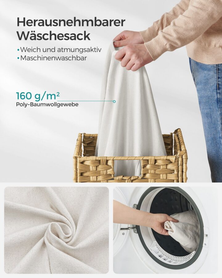 Pesukorv 45.5x32x61cm kollane Pesukorvid ja hoiukastid