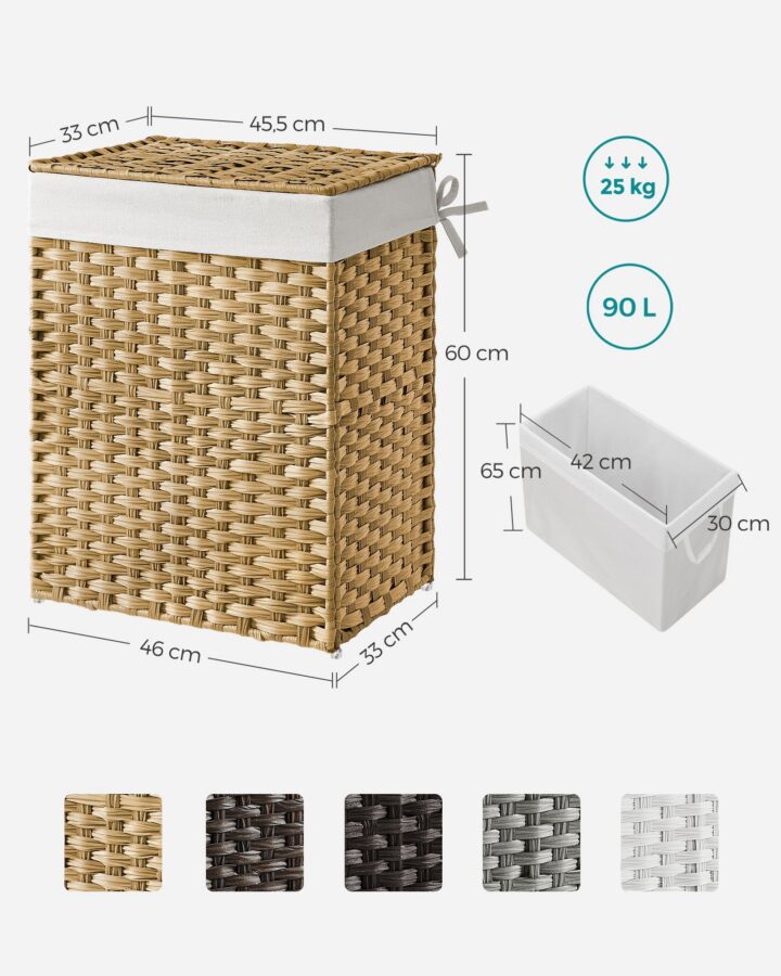 Pesukorv 45.5x32x61cm kollane Pesukorvid ja hoiukastid