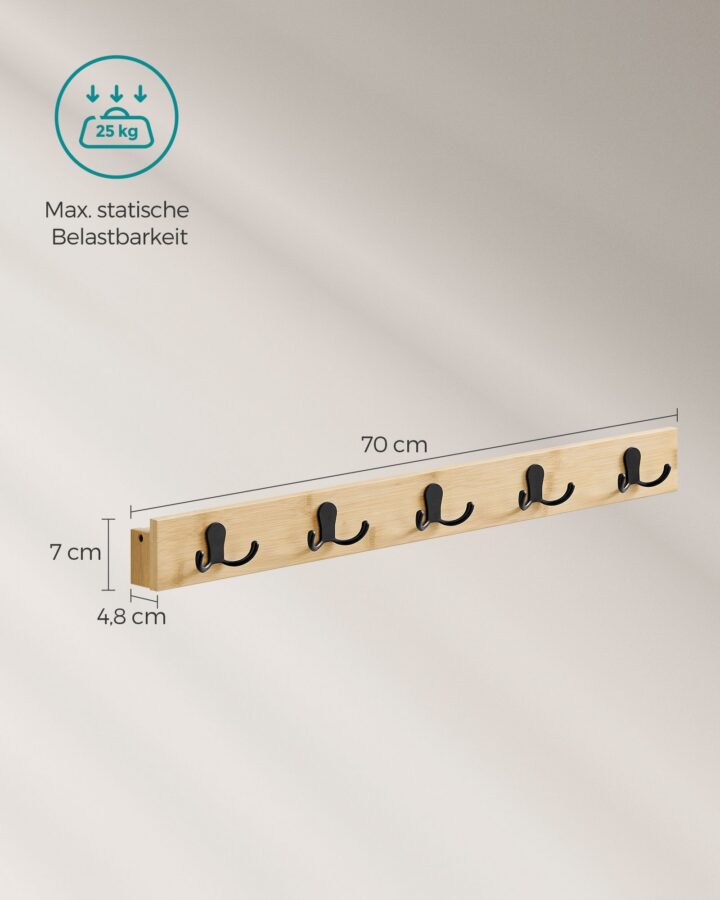 Mantli konks 70x7x4.8cm Seinariiulid
