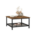 Kohvilaud 80x80x45cm antiik, must Kohvilauad