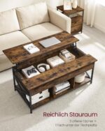 Kohvilaud 120×59.9×49.4cm vintage pruun/must Kohvilauad