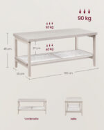Kohvilaud 100x55x45cm Kohvilauad