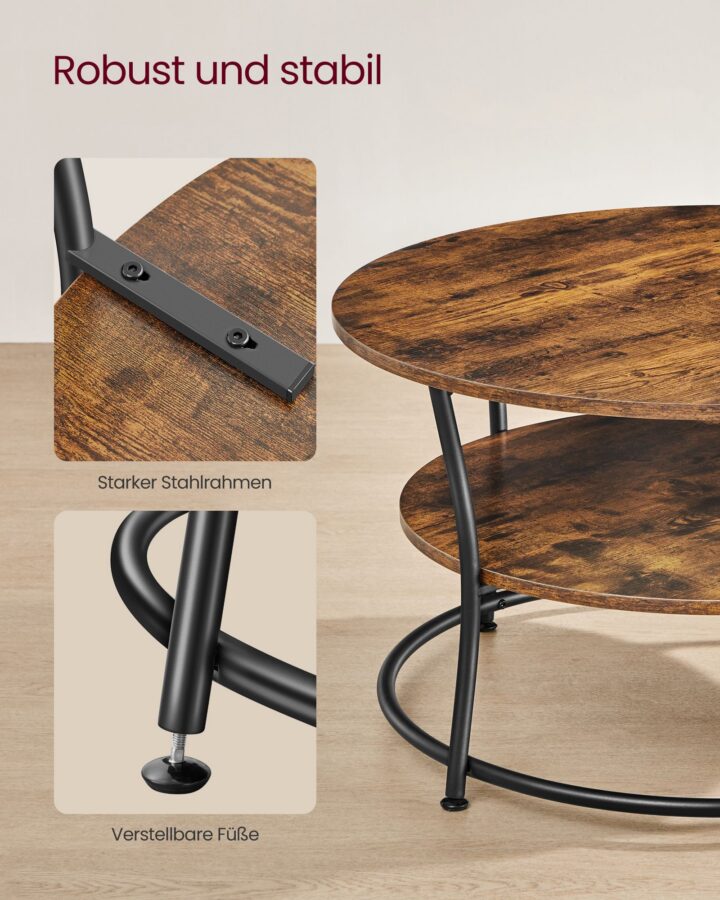 Kohvilaud 80x80x46.5cm antiik, must Kohvilauad
