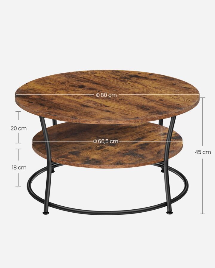 Kohvilaud 80x80x46.5cm antiik, must Kohvilauad
