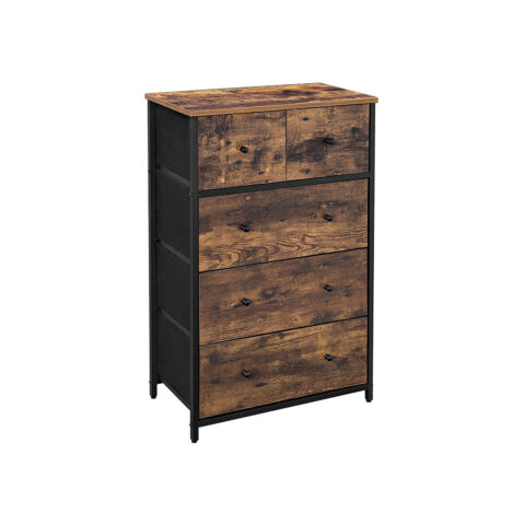 Öökapp 56x30x93cm must, kasvav vananenud värv Kummutid