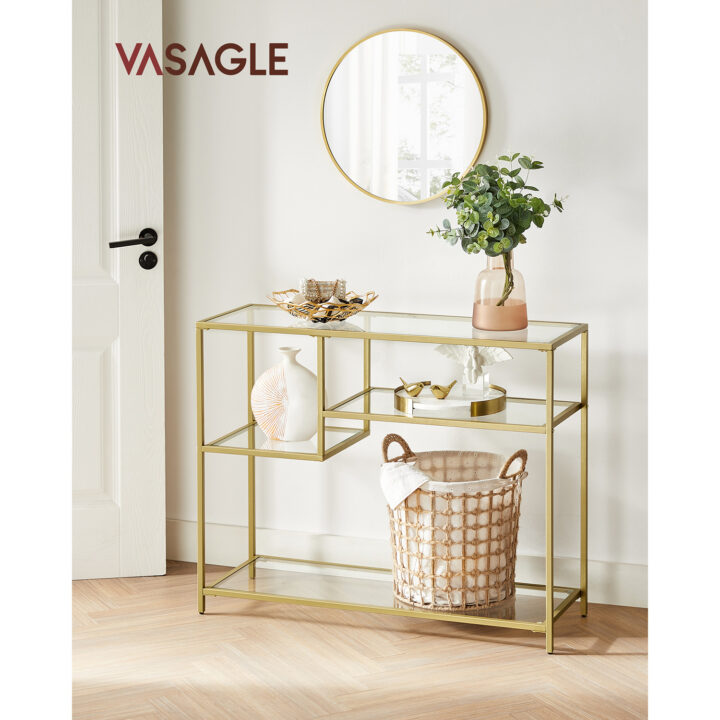 Konsoollaud 100x35x80cm kuld Öökapid