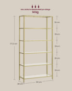 Raamatukapp 80x30x177.3cm Raamaturiiulid