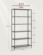 Raamaturiiul 80x30x177.3cm Raamaturiiulid