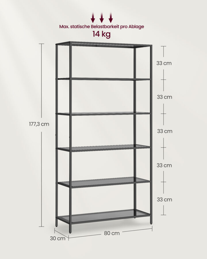 Raamaturiiul 80x30x177.3cm Raamaturiiulid