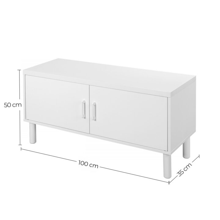 Jalatsikapp 100x35x50cm valge Jalanõudekapid