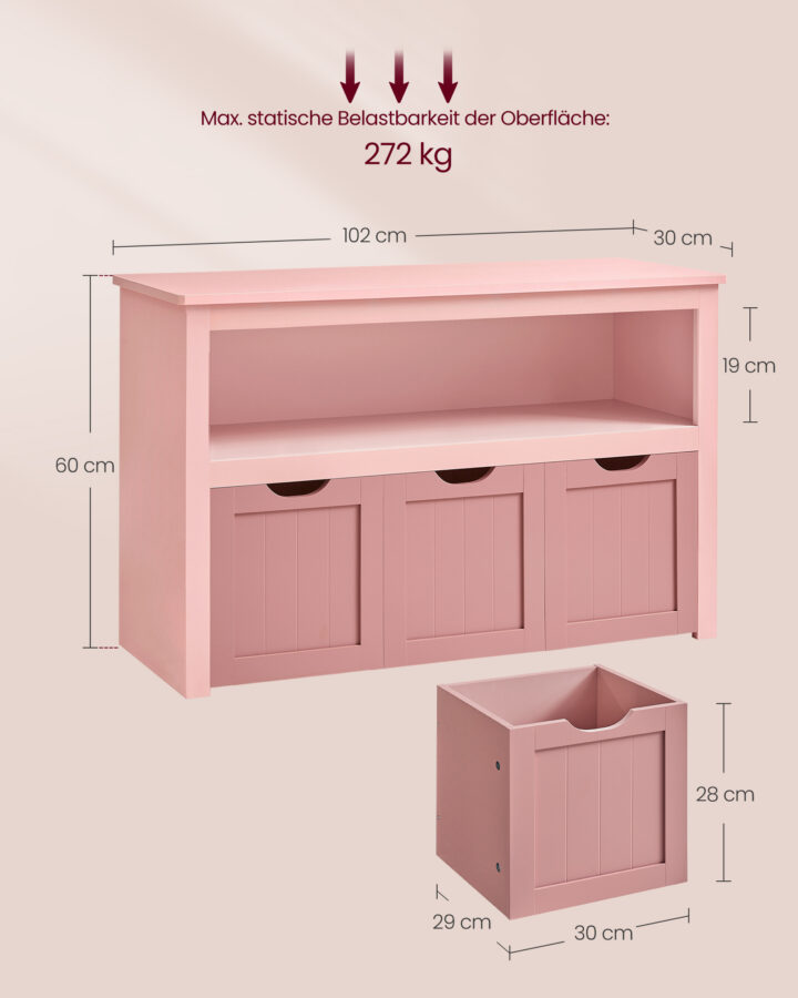 Jalatsipink 102x30x60cm Laste kummutid