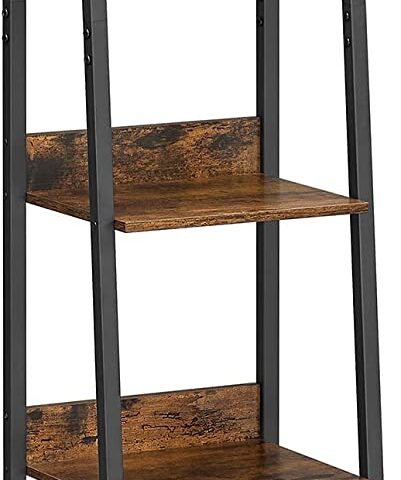 Redelriiulid 33.8x30x170cm rustikaalne pruun, must Riiulid