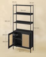 Raamaturiiul 76.4x30x174.7cm Raamaturiiulid