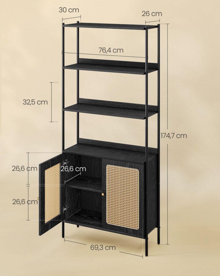 Raamaturiiul 76.4x30x174.7cm Raamaturiiulid