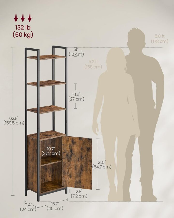 Raamatukapp 40x24x159.5cm Raamaturiiulid