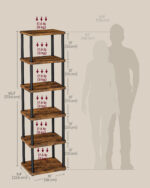 Raamaturiiul Elutoamööbel Homewell 12