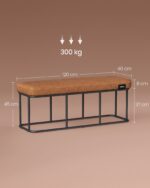 Panipaiga otomann 120x40x45cm Voodiotsa kastid ja pingid