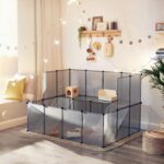 Plastikust aedik 143x108x93cm hall, hall Lemmikloomatarbed