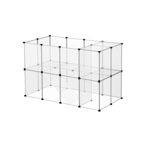 Plastikust aedik 143x73x91cm valge, valge Lemmikloomatarbed