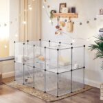 Plastikust aedik 143x73x91cm valge, valge Lemmikloomatarbed