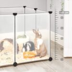 Plastikust aedik 143x73x91cm valge, valge Lemmikloomatarbed
