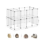 Plastikust aedik 143x73x91cm valge, valge Lemmikloomatarbed