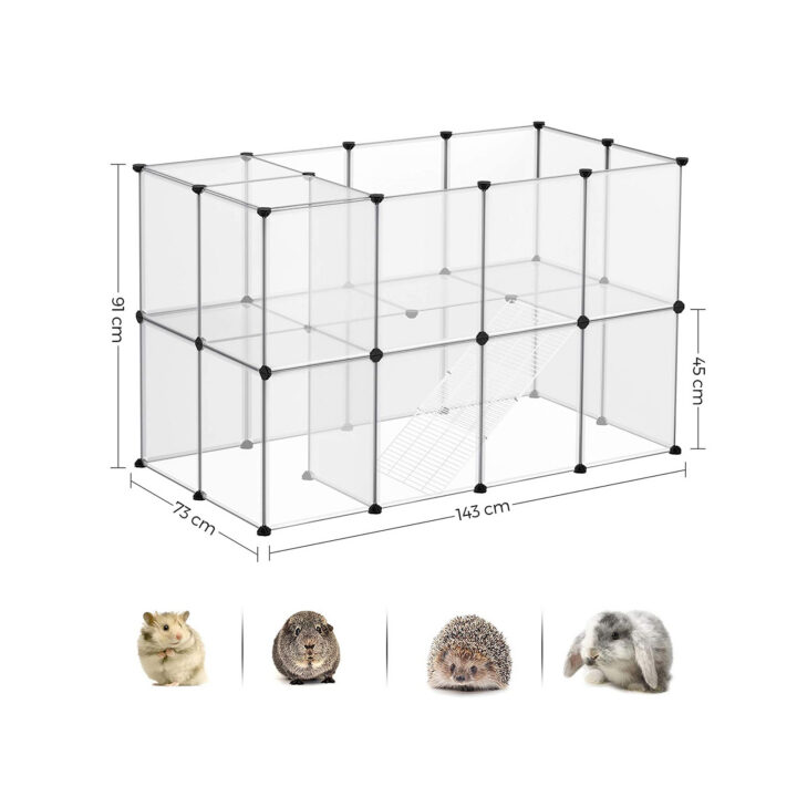 Plastikust aedik 143x73x91cm valge, valge Lemmikloomatarbed