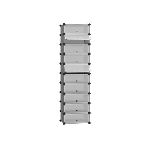 Plastikust kuubikute hoiustamine 43x31x173cm hall Jalanõudekapid