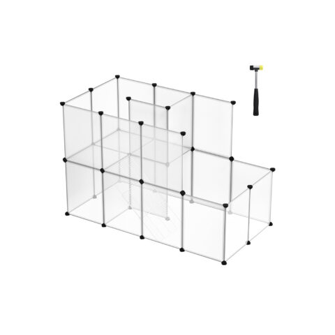 Plastikust kapp 143x73x93cm valge Pesukorvid ja hoiukastid