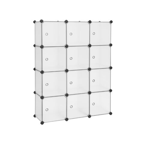 Plastikust hoiukarbid 93x31x123cm valge,must Pesukorvid ja hoiukastid
