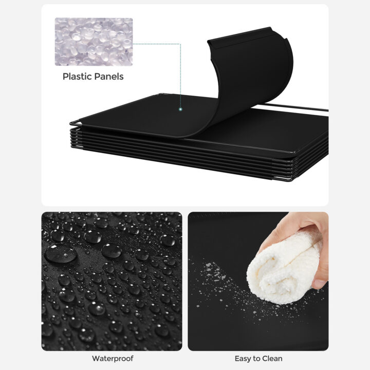Plastikust kuubikute hoiustamine 123x31x123cm must Lemmikloomatarbed