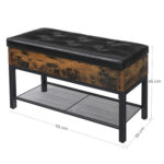 Kingapink 70x30x45cm antiikne, must Jalanõudepingid