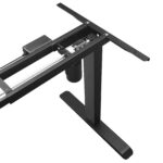 Seisulaud 110-155x58x68-116cm must Reguleeritava kõrgusega lauad