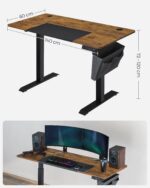 Seisulaud 140x60x120cm(72-120) antiik, must Reguleeritava kõrgusega lauad