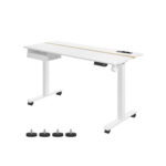 Seisulaud 140x60x72-120 valge Reguleeritava kõrgusega lauad