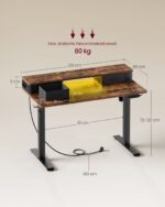 Seisulaud 120x60x(83.5-131.5cm) Reguleeritava kõrgusega lauad