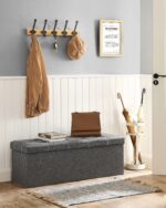 Hoiukastiga tumba 110x38x38cm helehall Kummutid