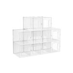 Plastikust kingakarp 21×33.4×22.5cm valge Jalanõudekapid