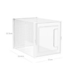 Plastikust kingakarp 21×33.4×22.5cm valge Jalanõudekapid