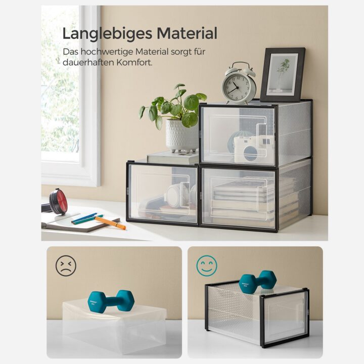 Plastikust kingakarbid 35.0 x 25.2 x 19.0cm must Karbid, kastid ja kirstud