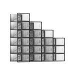 Plastikust kingakarp 23×33.5x14cm must Karbid, kastid ja kirstud