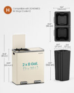 Prügikast Köök Homewell 14