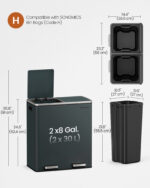 Prügikast Köök Homewell 15