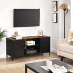 TV alus 120x40x55cm must, retrovärv TV-alused