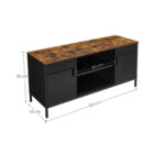 TV alus 120x40x55cm must, retrovärv TV-alused