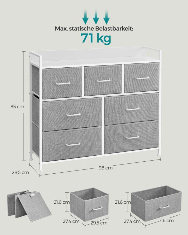 Kummutüksus 98×28.5x85cm Kummutid